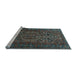 Sideview of Machine Washable Persian Light Blue Traditional Rug, wshtr687lblu