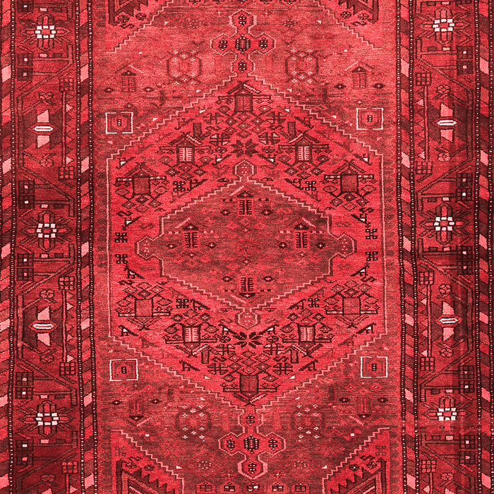 Machine Washable Persian Red Traditional Rug, wshtr688red