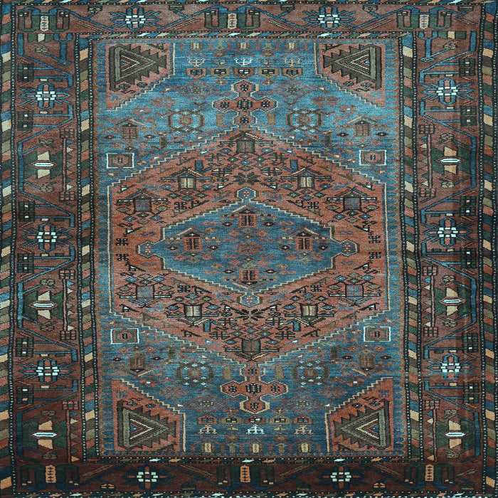 Square Persian Light Blue Traditional Rug, tr688lblu