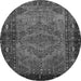 Machine Washable Persian Gray Traditional Rug, wshtr688gry