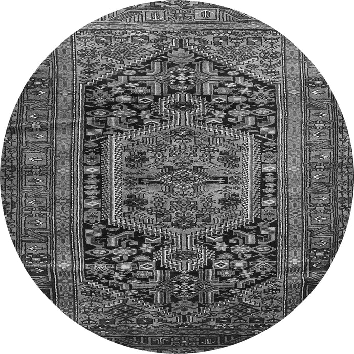 Machine Washable Persian Gray Traditional Rug, wshtr689gry