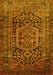 Machine Washable Persian Yellow Traditional Rug, wshtr689yw