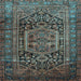 Square Persian Light Blue Traditional Rug, tr689lblu