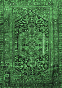 Persian Emerald Green Traditional Rug, tr689emgrn