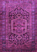 Machine Washable Persian Purple Traditional Area Rugs, wshtr689pur