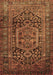 Persian Brown Traditional Rug, tr689brn