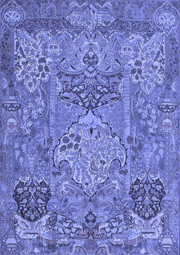Animal Blue Traditional Rug, tr68blu