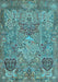 Animal Light Blue Traditional Rug, tr68lblu