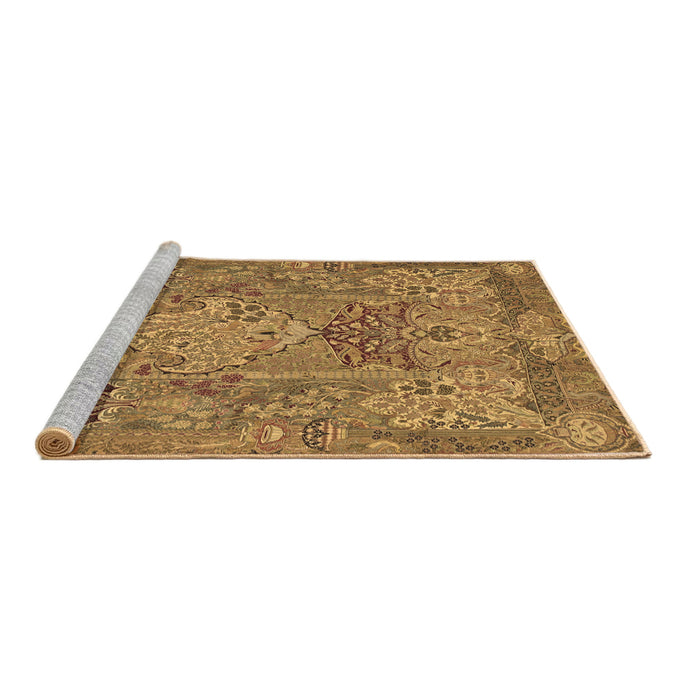 Sideview of Machine Washable Animal Brown Traditional Rug, wshtr68brn