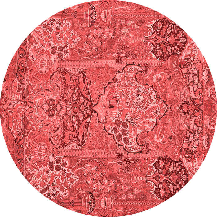 Machine Washable Animal Red Traditional Rug, wshtr68red