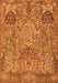 Animal Orange Traditional Rug, tr68org