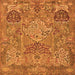 Serging Thickness of Animal Orange Traditional Rug, tr68org