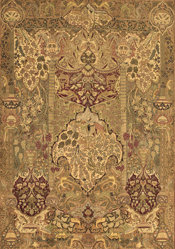 Animal Brown Traditional Rug, tr68brn