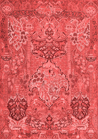 Animal Red Traditional Rug, tr68red