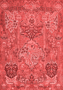 Animal Red Traditional Area Rugs