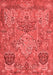 Animal Red Traditional Area Rugs