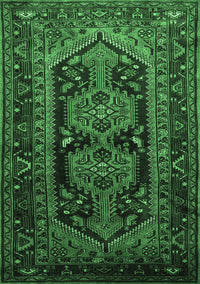 Persian Emerald Green Traditional Rug, tr690emgrn