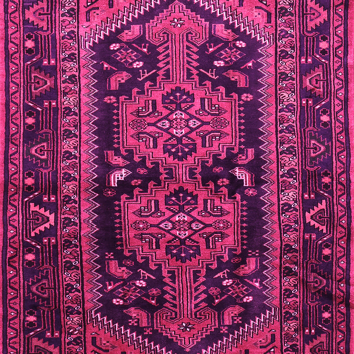 Machine Washable Persian Pink Traditional Rug, wshtr690pnk