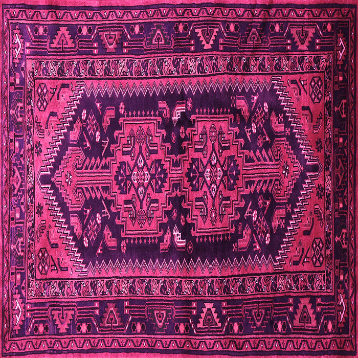 Square Persian Pink Traditional Rug, tr690pnk
