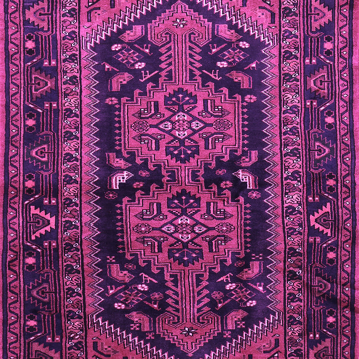 Machine Washable Persian Purple Traditional Area Rugs, wshtr690pur