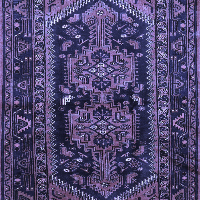 Machine Washable Persian Blue Traditional Rug, wshtr690blu