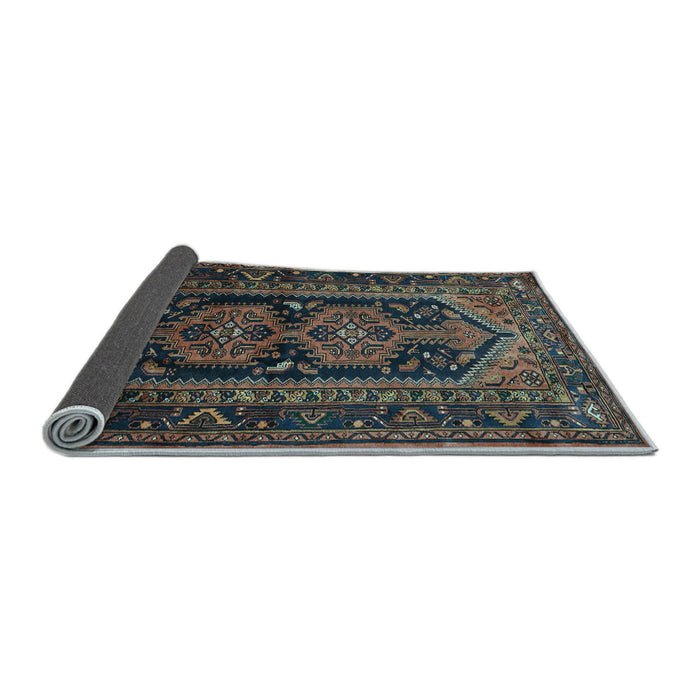 Sideview of Persian Light Blue Traditional Rug, tr690lblu