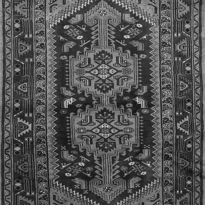 Serging Thickness of Machine Washable Persian Gray Traditional Rug, wshtr690gry