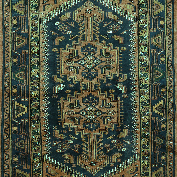 Machine Washable Persian Turquoise Traditional Area Rugs, wshtr690turq