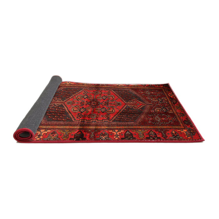 Sideview of Traditional Brown Red Persian Rug, tr691