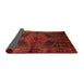Sideview of Traditional Brown Red Persian Rug, tr691