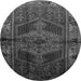 Square Persian Gray Traditional Rug, tr691gry