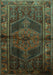 Persian Turquoise Traditional Rug, tr691turq