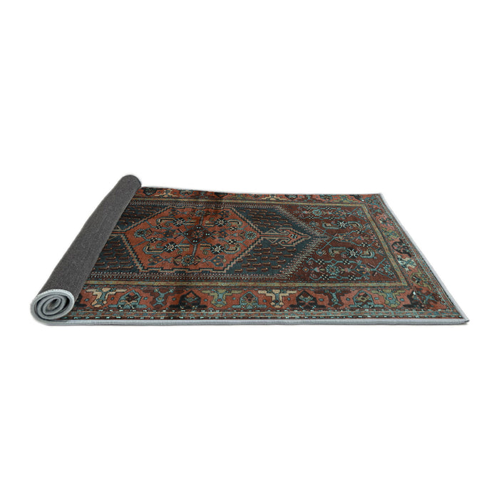 Sideview of Persian Light Blue Traditional Rug, tr691lblu