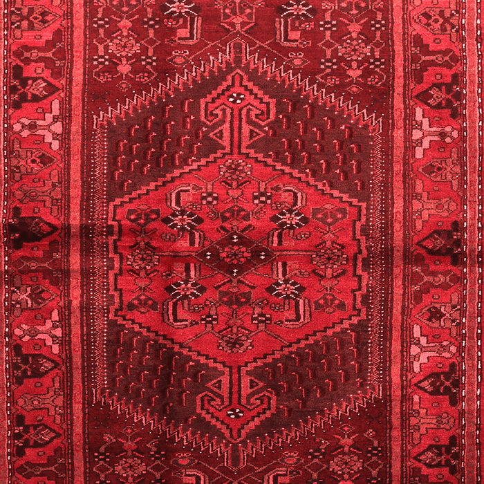 Machine Washable Persian Red Traditional Rug, wshtr691red