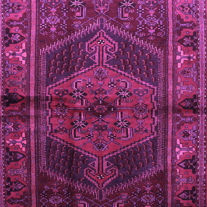 Machine Washable Persian Purple Traditional Area Rugs, wshtr691pur