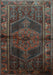 Machine Washable Persian Light Blue Traditional Rug, wshtr691lblu