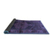 Sideview of Persian Blue Traditional Rug, tr691blu