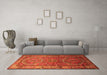 Machine Washable Persian Orange Traditional Area Rugs in a Living Room, wshtr692org