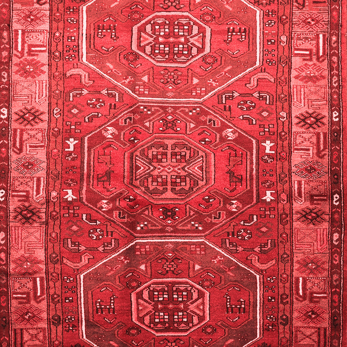 Machine Washable Persian Red Traditional Rug, wshtr692red