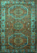 Persian Turquoise Traditional Rug, tr692turq