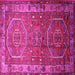 Square Persian Pink Traditional Rug, tr692pnk