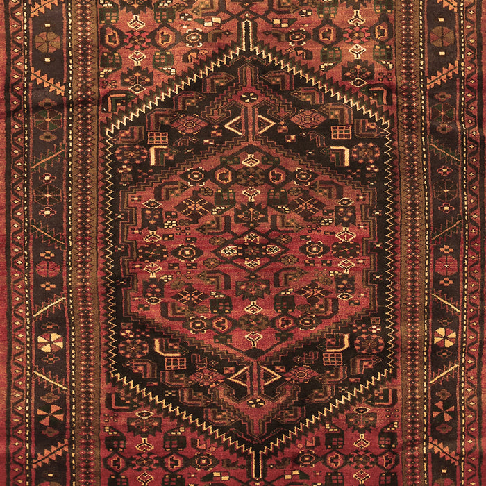 Machine Washable Persian Brown Traditional Rug, wshtr693brn