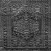 Serging Thickness of Persian Gray Traditional Rug, tr693gry