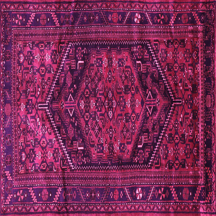 Square Persian Pink Traditional Rug, tr693pnk