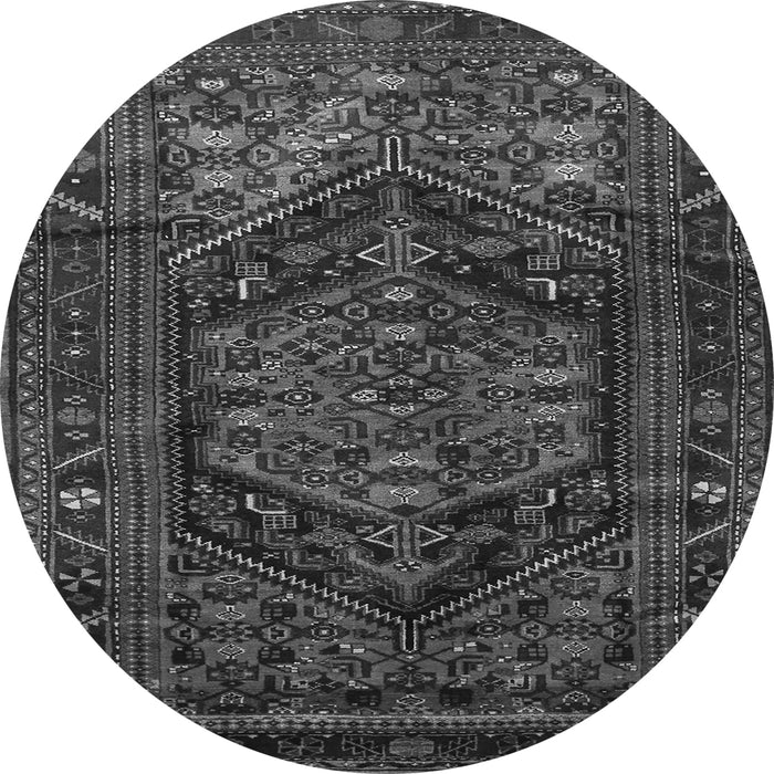 Machine Washable Persian Gray Traditional Rug, wshtr693gry
