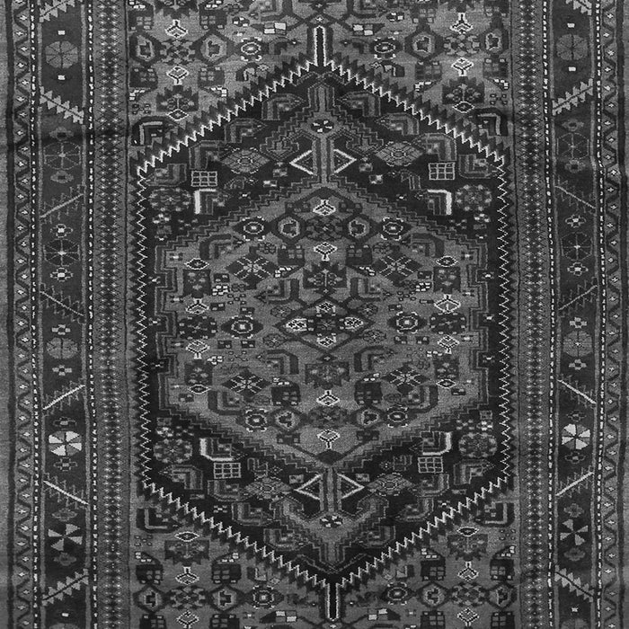 Serging Thickness of Machine Washable Persian Gray Traditional Rug, wshtr693gry