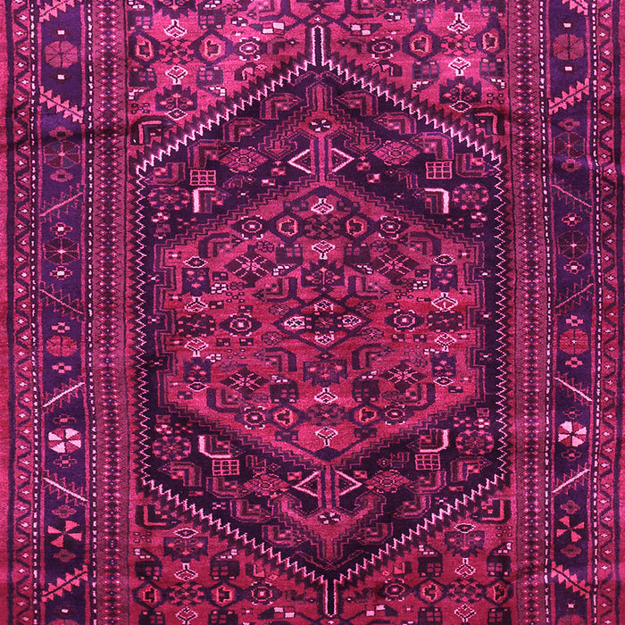 Machine Washable Persian Pink Traditional Rug, wshtr693pnk