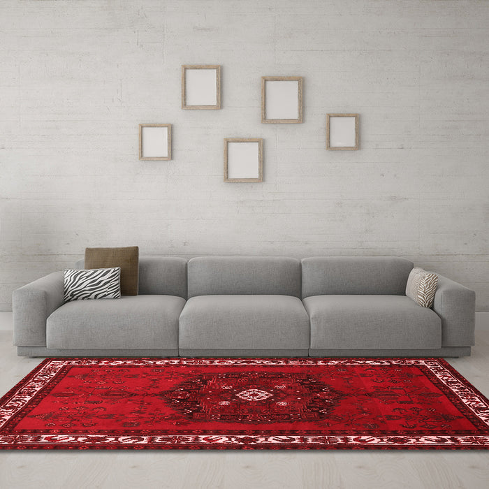 Traditional Red Washable Rugs