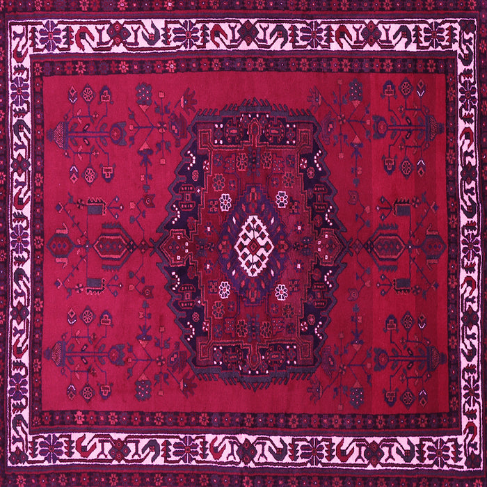 Square Persian Pink Traditional Rug, tr694pnk