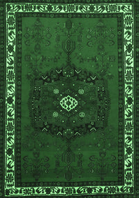 Persian Emerald Green Traditional Rug, tr694emgrn